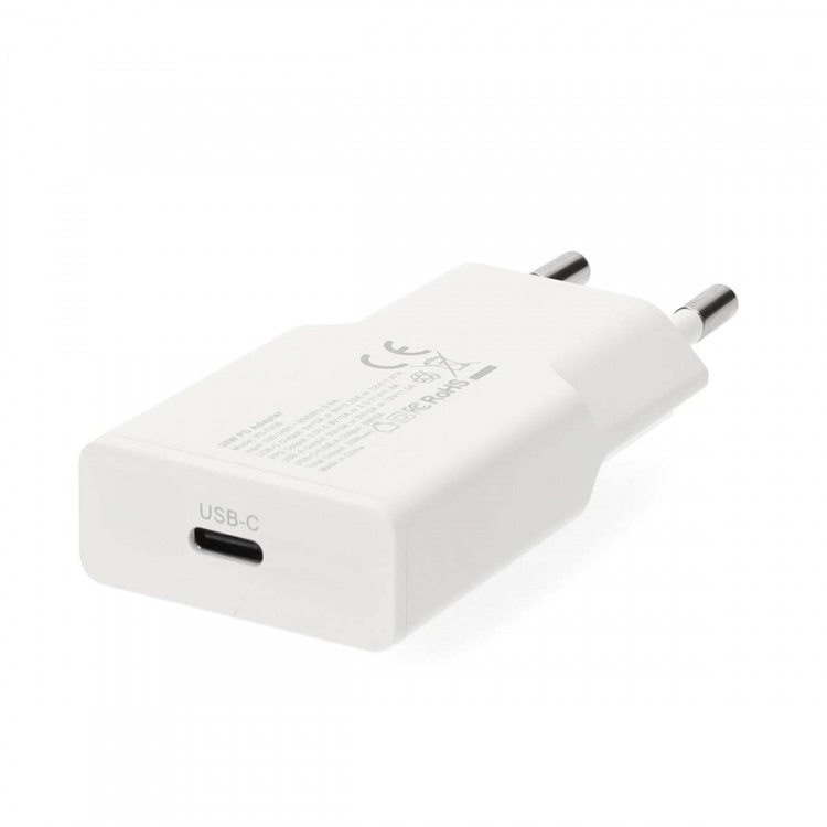 Nedis vegg lader | 20 W | GaN | PD3.0 | Hurtigladefunksjon | 1.67 A / 2.22 A / 3.0 A | Antall utganger: 1 | USB-C™ | Automatisk Spenning Utvalg | Hvit