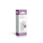 Nedis vegg lader | 20 W | GaN | PD3.0 | 1.67 A / 2.22 A / 3.0 A | Antall utganger: 1 | USB-C™ | Automatisk Spenning Utvalg | Hvit