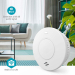 Nedis SmartLife Smoke Detector | Wi-Fi | Battery Powered | Sensor life cycle: 10 year | EN 14604 | Max. battery life: 120 Months