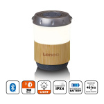 Lenco Lykt med innebygd Bluetooth®-høyttaler Bamboo Lenco Lykt med innebygd Bluetooth®-høyttaler Bamboo