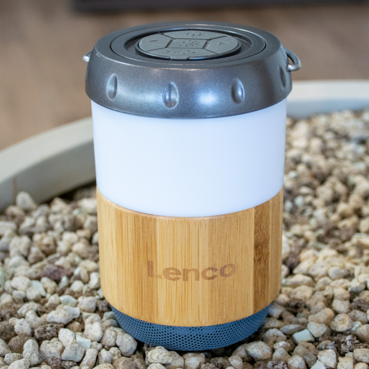 Lenco Lykt med innebygd Bluetooth®-høyttaler Bamboo Lenco Lykt med innebygd Bluetooth®-høyttaler Bamboo