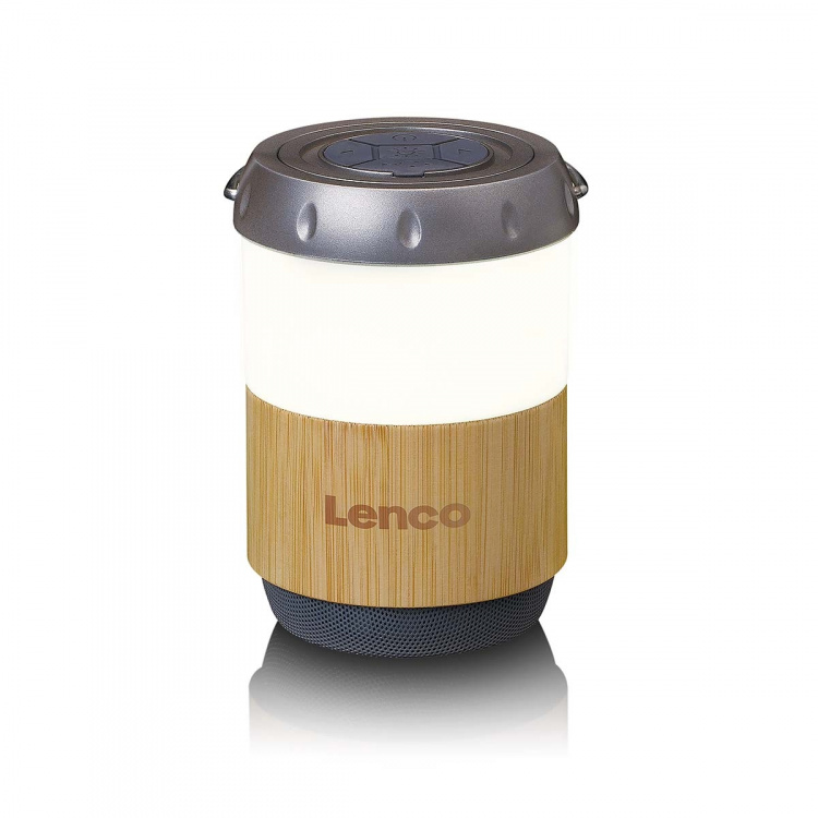 Lenco Lykt med innebygd Bluetooth®-høyttaler Bamboo Lenco Lykt med innebygd Bluetooth®-høyttaler Bamboo