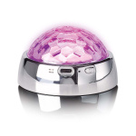 Lenco Senterstabilisator med Party LED Light for platespiller Sølv