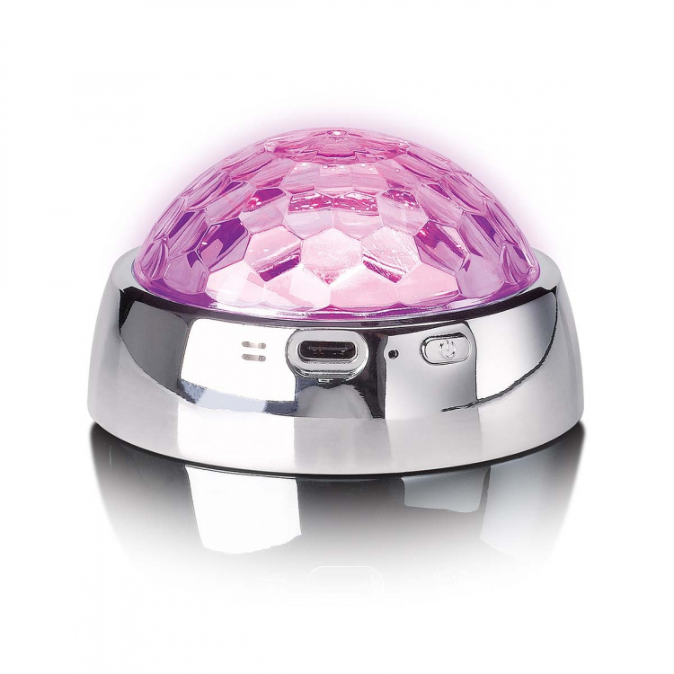 Lenco Senterstabilisator med Party LED Light for platespiller Sølv