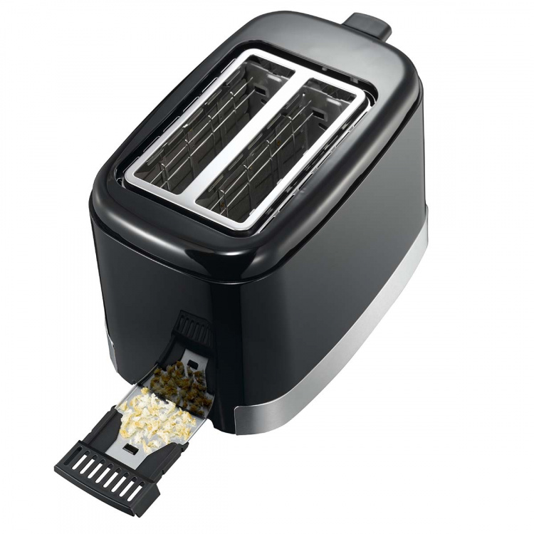 MELISSA Oppreist brødrister 2 skiver 800W Svart / rustfritt stål MELISSA Oppreist brødrister 2 skiver 800W Svart / rustfritt stål