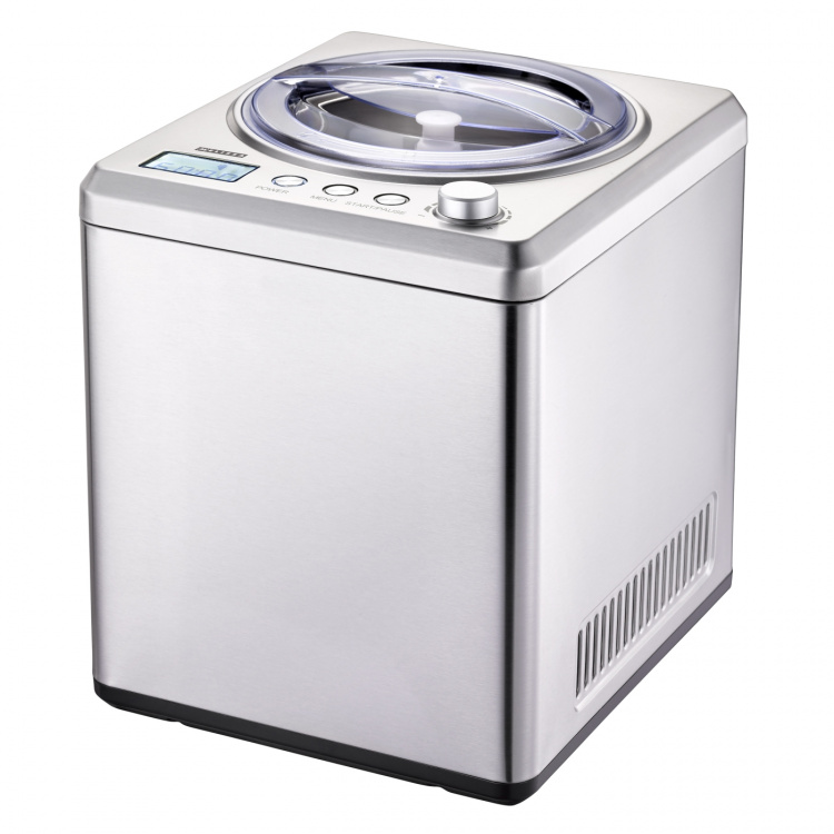 MELISSA Iskremmaskin 2L 180W børstet rustfritt stål MELISSA Iskremmaskin 2L 180W børstet rustfritt stål