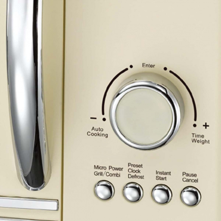 MELISSA Mikrobølgeovn elektronisk grill 23L 800 W Cream MELISSA Mikrobølgeovn elektronisk grill 23L 800 W Cream