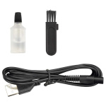 MELISSA Oppladbar skjegg- og kroppstrimmer med ultratynn barberhøvel, inkludert 4 avstandskamper Svart MELISSA Oppladbar skjegg- og kroppstrimmer med ultratynn barberhøvel, inkludert 4 avstandskamper Svart