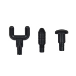 MELISSA Oppladbar massasjepistol med LED 4 hoder Svart MELISSA Oppladbar massasjepistol med LED 4 hoder Svart