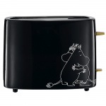 Moomin Keramisk brødrister 2 skiver svart 875W Moomin Keramisk brødrister 2 skiver svart 875W