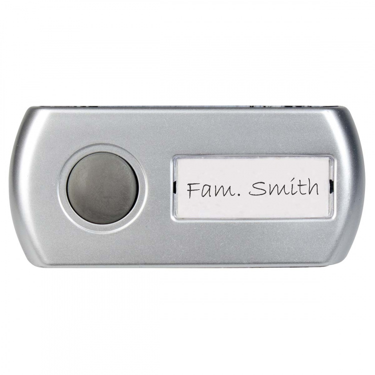 Alecto Trådløs dørklokke Svart / Sølv Alecto Trådløs dørklokke Svart / Sølv