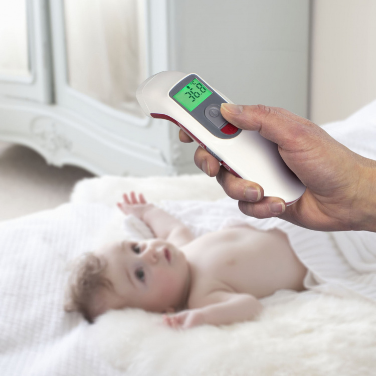 Alecto Pannetermometer infrarød Hvit Alecto Pannetermometer infrarød Hvit