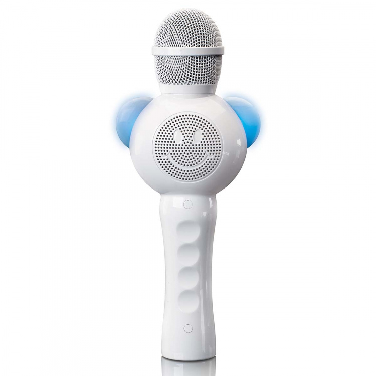 Lenco Karaokemikrofon med Bluetooth® SD-spor lys Aux-utgang Hvit Lenco Karaokemikrofon med Bluetooth® SD-spor lys Aux-utgang Hvit
