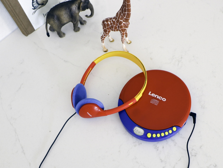 Lenco CD-spiller for barn med oppladbart batteri Lenco CD-spiller for barn med oppladbart batteri