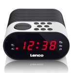 Lenco Klokkeradio Hvit Lenco Klokkeradio Hvit