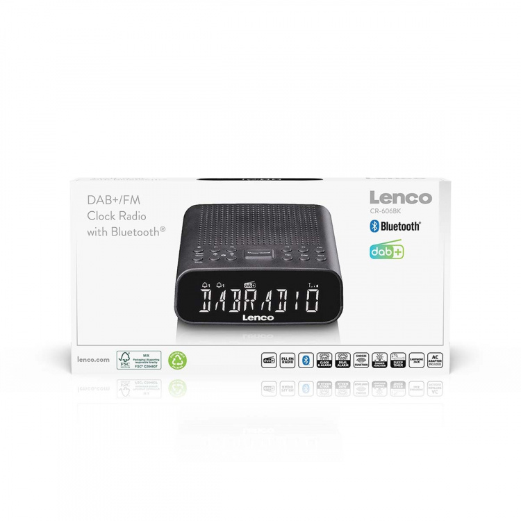 Lenco DAB-FM-klokkeradio med Bluetooth® Lenco DAB-FM-klokkeradio med Bluetooth®