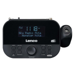 Lenco DAB+, FM-klokkeradio med projeksjon Lenco DAB+, FM-klokkeradio med projeksjon