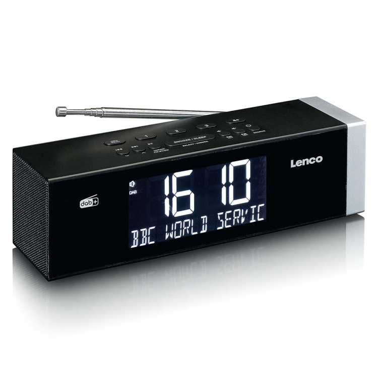 Lenco DAB+ FM-klokkeradio med Bluetooth Lenco DAB+ FM-klokkeradio med Bluetooth