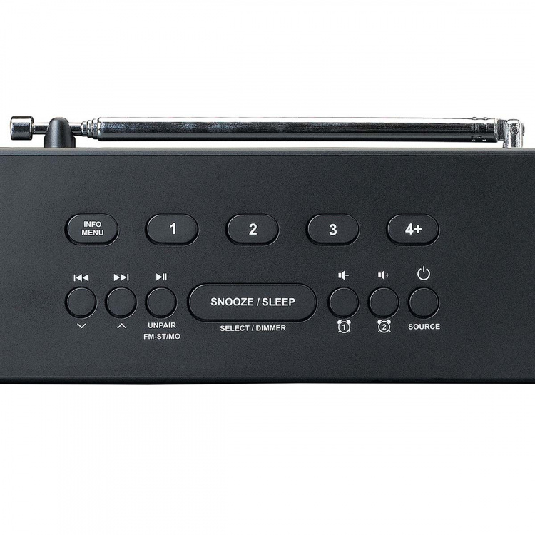 Lenco DAB+ FM-klokkeradio med Bluetooth Lenco DAB+ FM-klokkeradio med Bluetooth