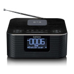 Lenco Stereoklokkeradio med DAB+ FM Bluetooth® trådløs lading Lenco Stereoklokkeradio med DAB+ FM Bluetooth® trådløs lading