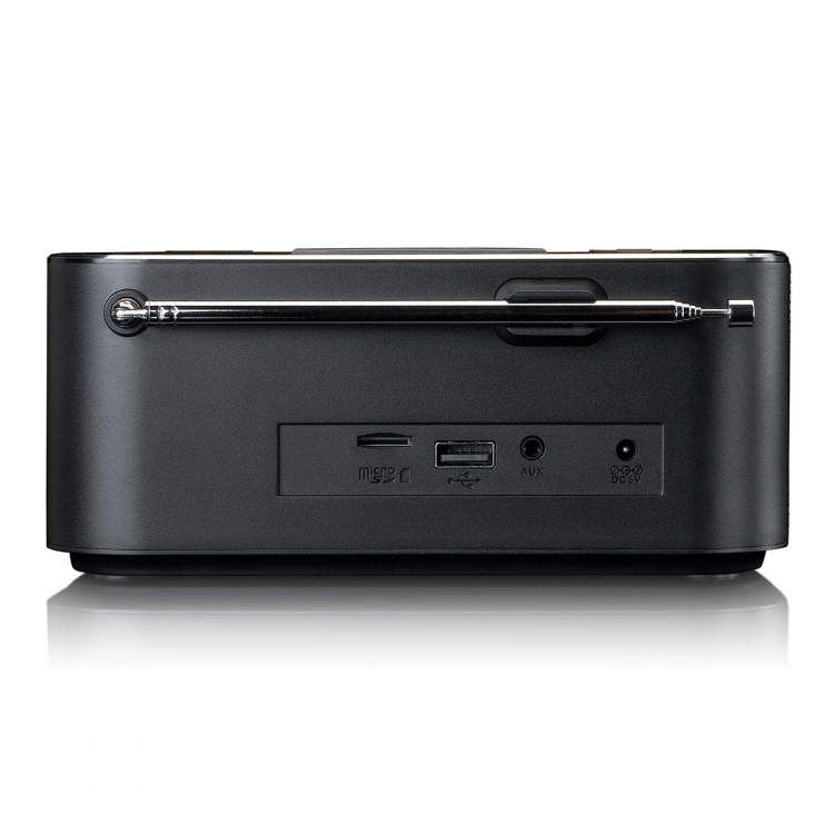 Lenco Stereoklokkeradio med DAB+ FM Bluetooth® trådløs lading Lenco Stereoklokkeradio med DAB+ FM Bluetooth® trådløs lading