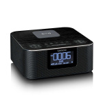 Lenco Stereoklokkeradio med DAB+ FM Bluetooth® trådløs lading Lenco Stereoklokkeradio med DAB+ FM Bluetooth® trådløs lading