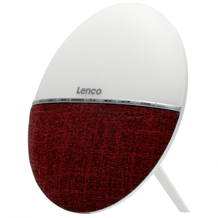 Lenco FM vekkerklokkeradio - Wake up light med Bluetooth® Red Lenco FM vekkerklokkeradio - Wake up light med Bluetooth® Red