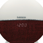 Lenco FM vekkerklokkeradio - Wake up light med Bluetooth® Red Lenco FM vekkerklokkeradio - Wake up light med Bluetooth® Red