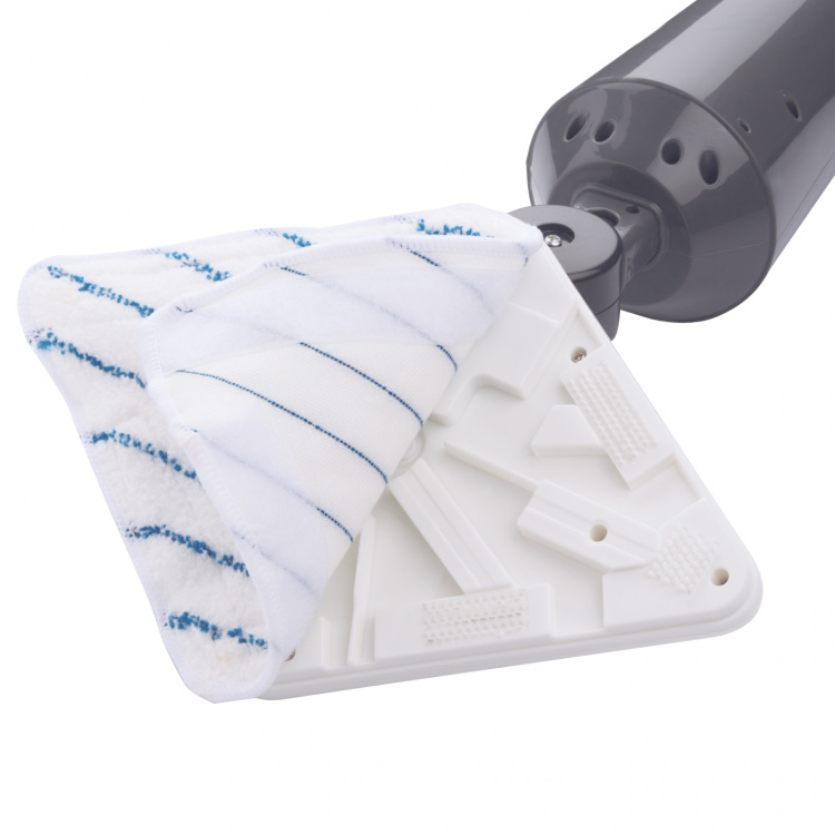 Montiss Steam Mop Grey 350 ml med 4 m ledning og 4 tilbehør