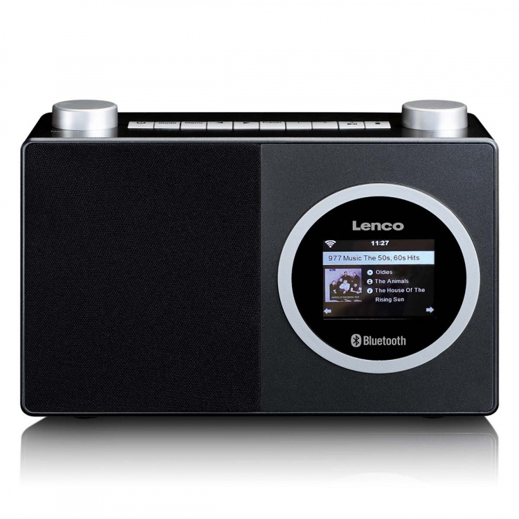 Lenco Internettradio med fargeskjerm og Bluetooth® Black Lenco Internettradio med fargeskjerm og Bluetooth® Black