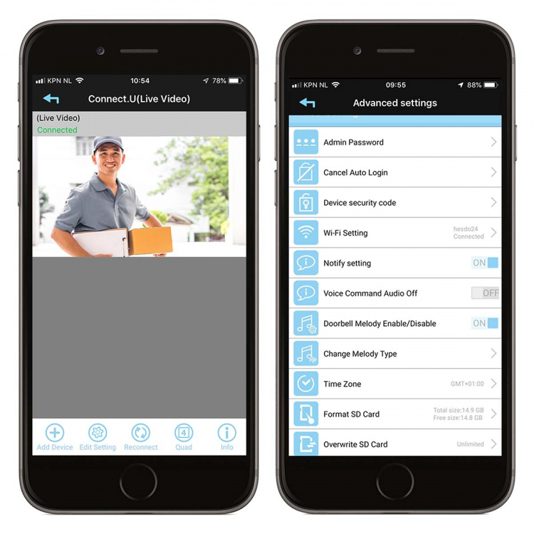 Alecto Videodørklokke med kamera og ringeklokke