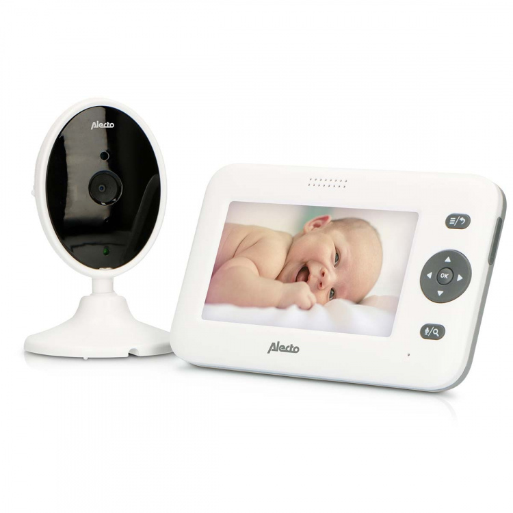 Alecto Video monitor color 4,3 inch, white + extra camera Alecto Video monitor color 4,3 inch, white + extra camera