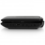 Lenco 9 tommers bærbar DVD ny design med brakett Svart