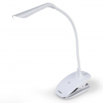 Fysic Oppladbar LED-lampe med klemme Hvit Fysic Oppladbar LED-lampe med klemme Hvit