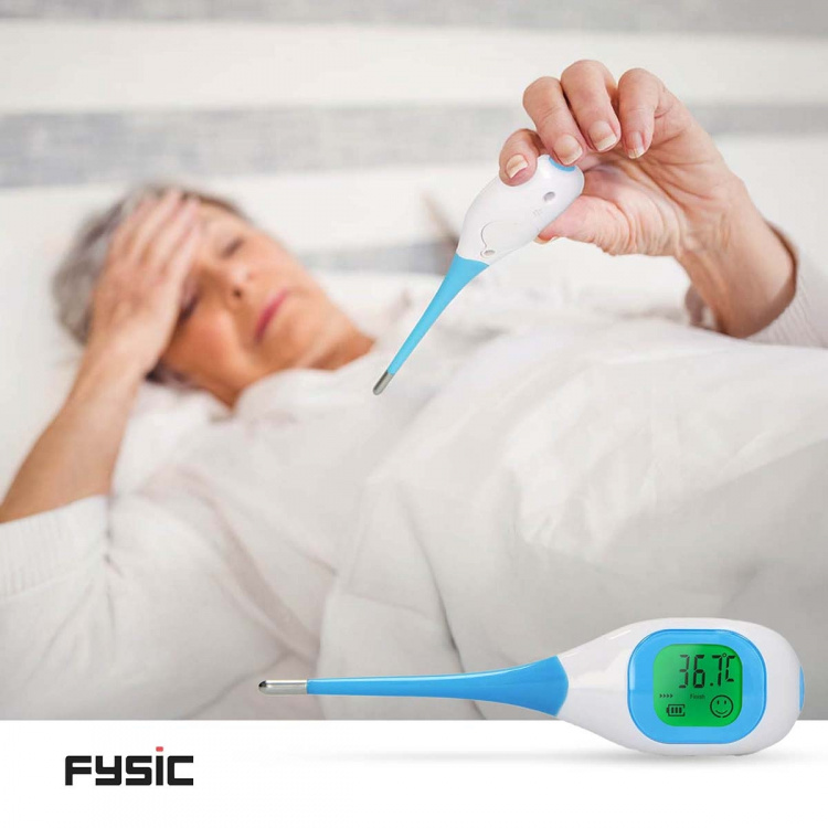 Fysic Termometer med stort, opplyst display