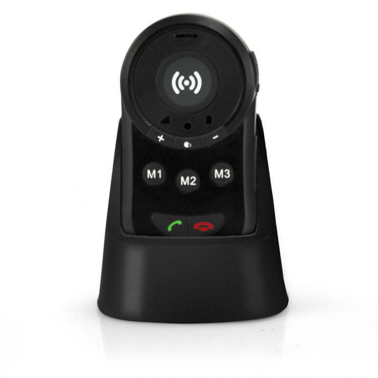 Fysic SOS-panikknapp med GPS-sporing for seniorer Svart