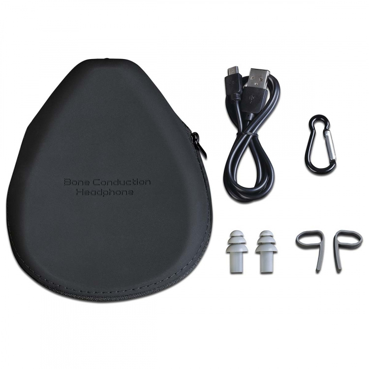 Lenco Bone Conduction Bluetooth-hodetelefoner Svart