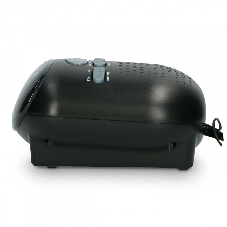 ICES Klokkeradio Svart