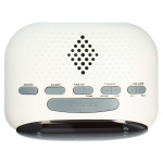 ICES Klokkeradio Hvit