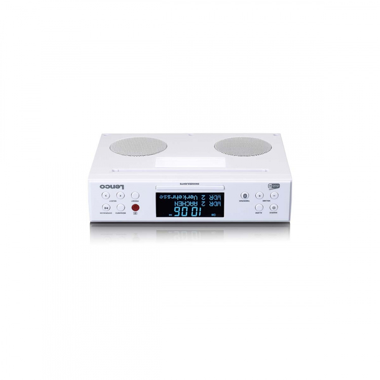 Lenco DAB+/FM kjøkkenradio med Bluetooth® LED-belysning og timer Hvit Lenco DAB+/FM kjøkkenradio med Bluetooth® LED-belysning og timer Hvit