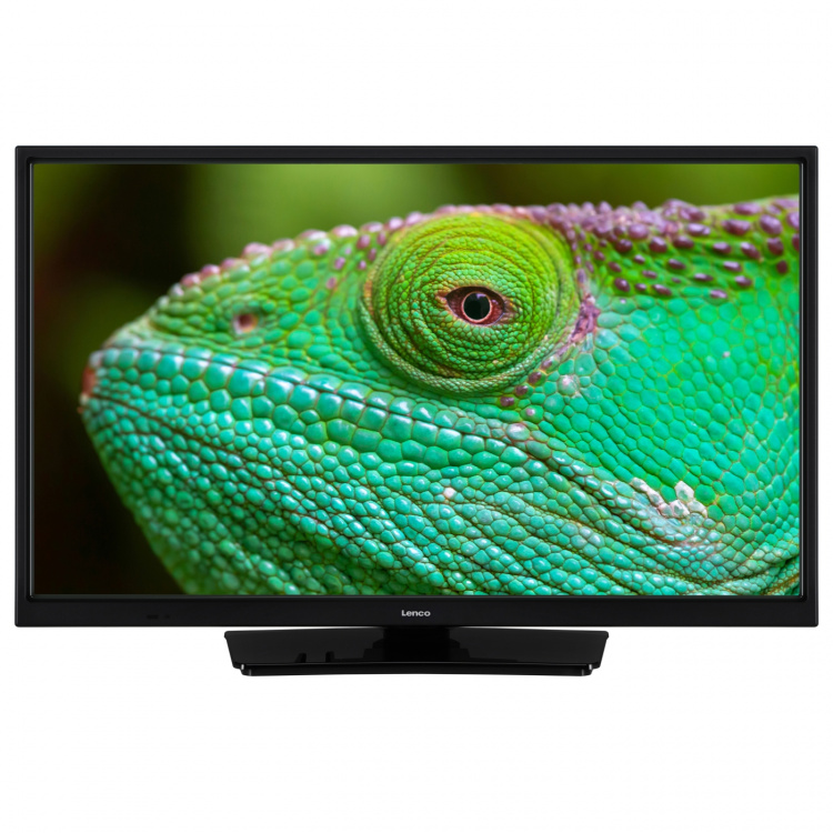 Lenco 24 tommers HD LED-TV med DVB-T2 DVB-C DVB-S2 12V Svart Lenco 24 tommers HD LED-TV med DVB-T2 DVB-C DVB-S2 12V Svart