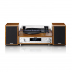 Lenco HiFi stereoanlegg med platespiller, DAB+/FM-radio og Bluetooth® Wood Lenco HiFi stereoanlegg med platespiller, DAB+/FM-radio og Bluetooth® Wood