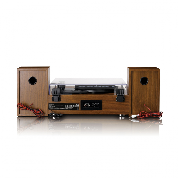 Lenco HiFi stereoanlegg med platespiller, DAB+/FM-radio og Bluetooth® Wood Lenco HiFi stereoanlegg med platespiller, DAB+/FM-radio og Bluetooth® Wood