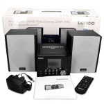 Lenco Mikroapparat med internett/ DAB+ radio Bluetooth® CD MP3 Svart Lenco Mikroapparat med internett/ DAB+ radio Bluetooth® CD MP3 Svart