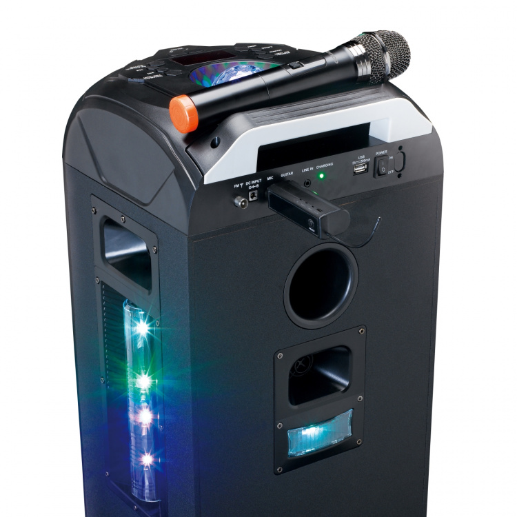 Lenco Trådløs mikrofon med 6,3 mm batteridrevet mottaker