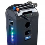 Lenco Sett med 2 trådløse mikrofoner med bærbar batteridrevet mottaker