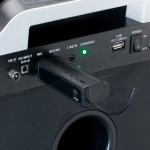 Lenco Sett med 2 trådløse mikrofoner med bærbar batteridrevet mottaker