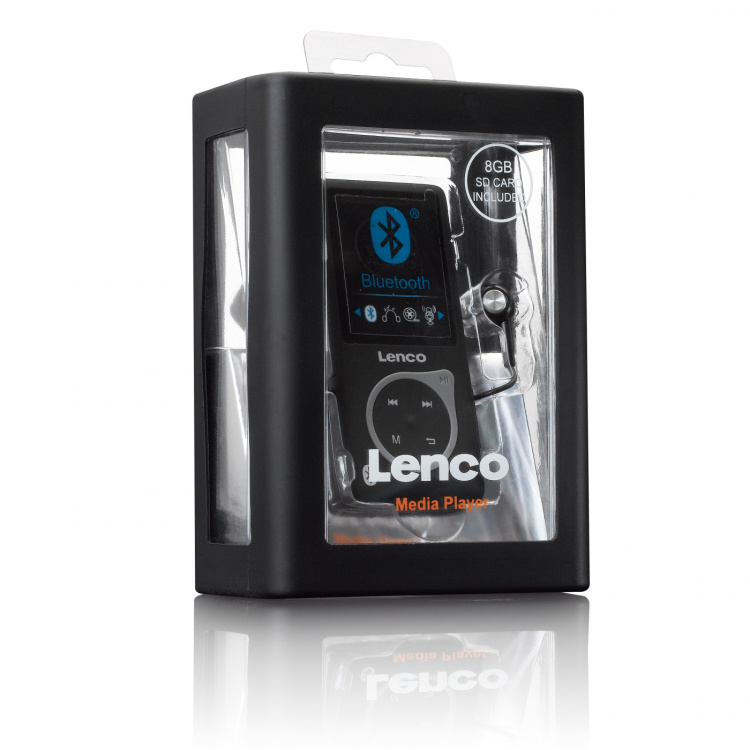 Lenco MP3/MP4-spiller med Bluetooth® Svart