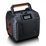 Lenco Kraftig bærbar utendørs DAB+/FM-radio med Bluetooth® IPX5 vanntett grå Lenco Kraftig bærbar utendørs DAB+/FM-radio med Bluetooth® IPX5 vanntett grå