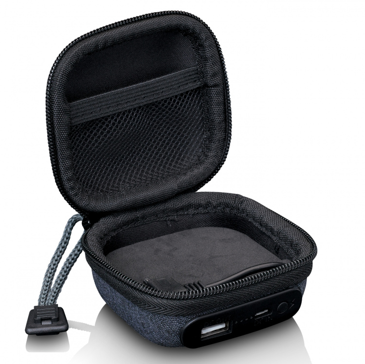 Lenco Etui med innebygd powerbank Grå Lenco Etui med innebygd powerbank Grå